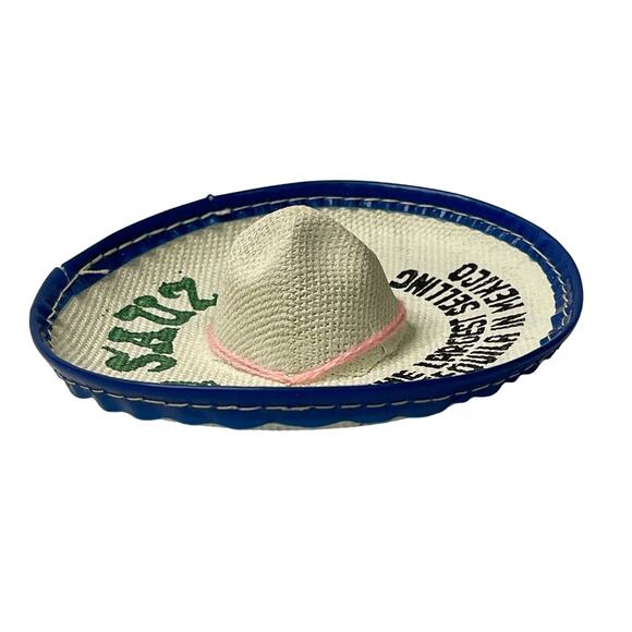 Set of 2 Vintage Sauza Tequila Promo Mini Sombreros Advertising Mexico Barware - Picture 6 of 13